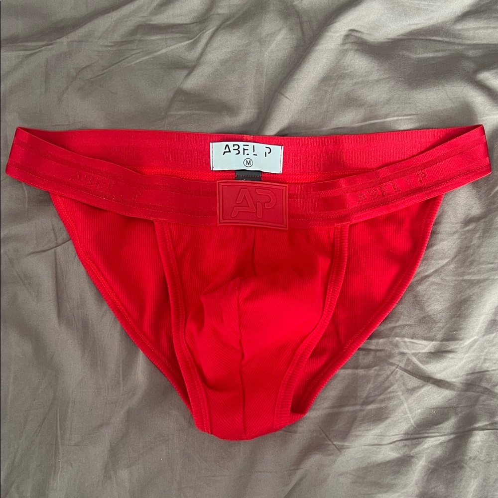 ABEL PIRELA | Candy Red Men's Sports Brief | NWOT Size M